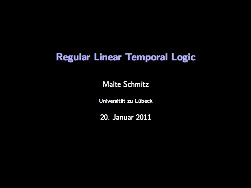 Regular Linear Temporal Logic